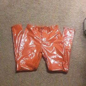 ❤Burnt Orange/Brown Liquid Pants